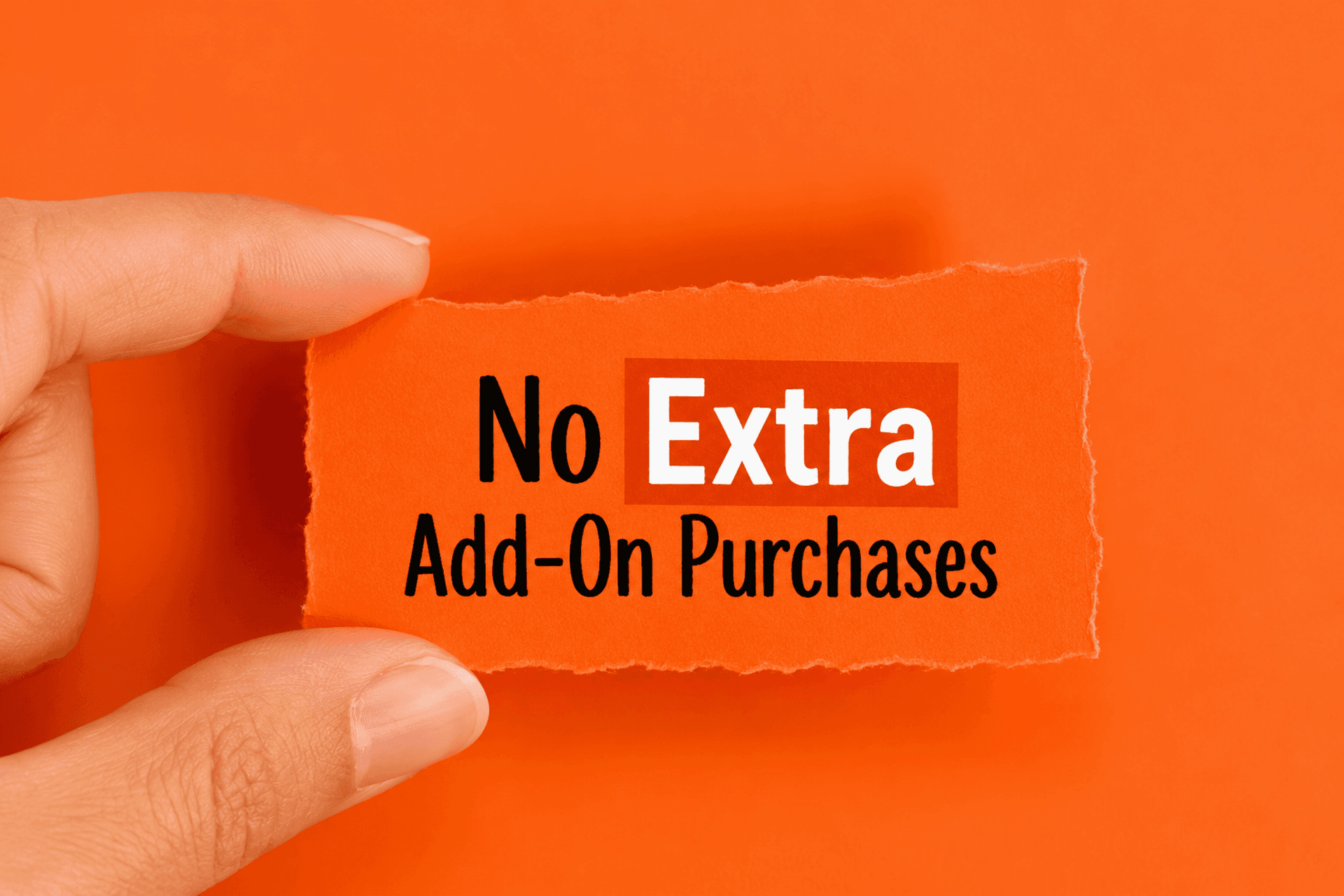 Transparent Pricing without Extra Add-On Purchases